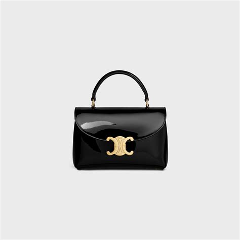 black patent leather frame bag celine|TEEN NINO BAG IN PATENT CALFSKIN .